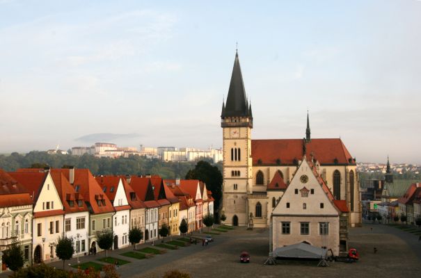 Bardejov, 19.9.2014
Ranní výhled z okna mého pokoje v Polsko-slovenském domě. 
Klíčová slova: Bardejov