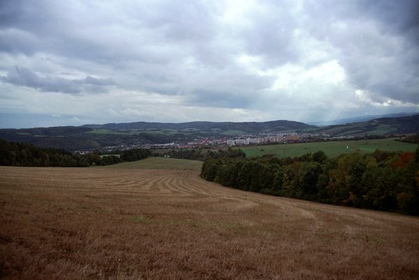 Bardejov, 28.9.2004
Pohled z hřebetu Kamenné hory na Bardejov.
Schlüsselwörter: Bardejov Bardejovské Kúpele Kamenná hora