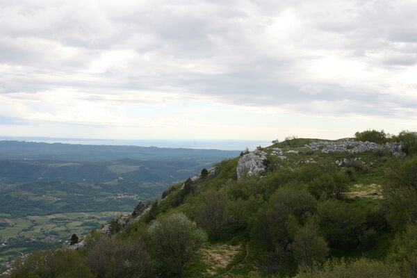 Ajdovščina, Stomaž, 15.5.2017
Skály na jihovýchodním okraji planiny Čaven. 
Schlüsselwörter: Ajdovščina Stomaž Trnovski gozd Trnovo Forest Plateau Čaven planina plateau Mali Modrasovec Mt.