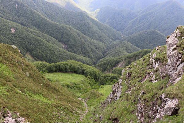 Lizzano in Belvedere, 16.6.2023
Parco Regionalle Corno alle Scale. Balzi dell'Ora - pohled na východ do údolí Fosso delle Naspe.
Klíčová slova: Emilia-Romagna Appennino Tosco Emiliano Lizzano in Belvedere Parco Regionale Corno alle Scale Cavone Rio Piano Corno alle Scale