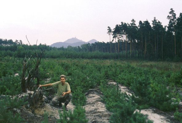 Doksy env., 9.8.1996
Pohled od Havířského vrchu na Bezděz.
Schlüsselwörter: Doksy Havířský vrch Bezděz Mertlik