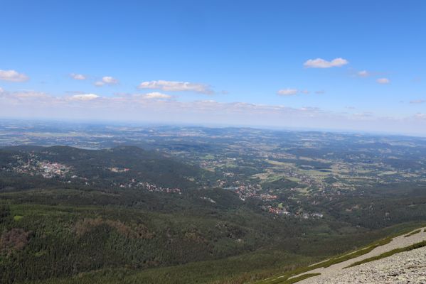Malá Úpa, 4.7.2020
Krkonoše, pohled z Obřího hřebenu na Polsko.
Keywords: Malá Úpa Krkonoše Obří hřeben