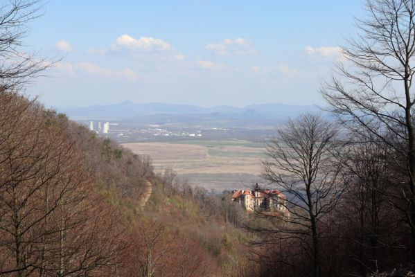 Horní Jiřetín, 21.4.2021
Jezeří, les na svahu Jánského vrchu. Pohled na zámek Jezeří.
Klíčová slova: Krušné hory Jezerské lesy Horní Jiřetín Jezeří údolí Šramnického potoka Jánský vrch