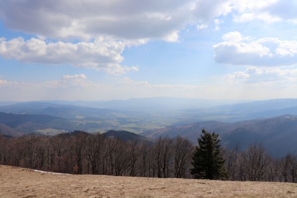 Kľačno, 8.4.2019
Malá Fatra, pohled z vrchu Reváň na jih.
Schlüsselwörter: Kľačno vrch Reváň