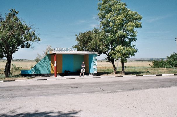 Belaya Skala, 5.6.2007
Autobusová zastávka.
Klíčová slova: Ukrajina Krym Belaya Skala