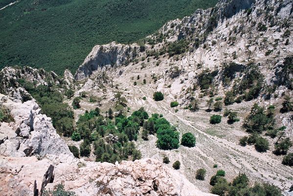 Ai-Petrinskaia yayla - Ai-Petri, 8.6.2007
Pohled na jižní strmé suťovistě hory Ai-Petri.
Mots-clés: Ukrajina Krym Ai Petri