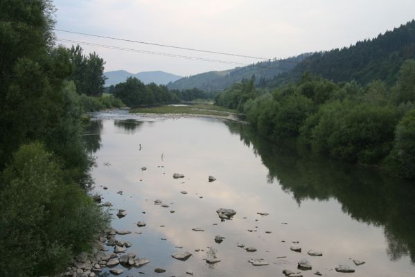 Kysucký Lieskovec, 10.7.2018
Meandry Kysuce - pohled na štěrkové náplavy z mostu u Ochodnice.
Schlüsselwörter: Kysucký Lieskovec řeka Kysuca meandry