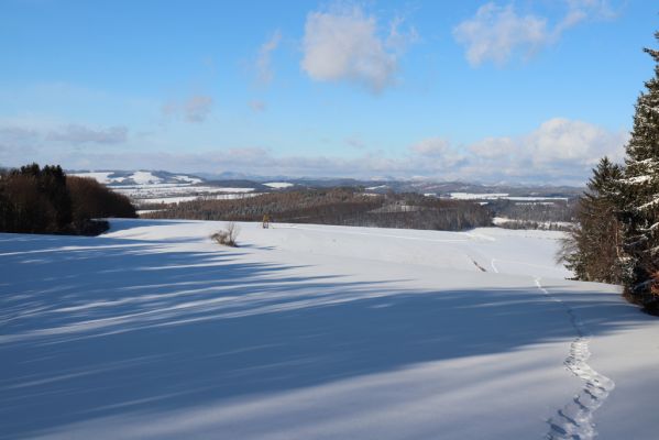 Machov, 22.1.2022
Bukovina - pohled na vyhlídku U Jeřábu.
Klíčová slova: Machov U Jeřábu Bukovina