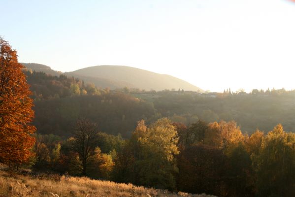 Malá Lehota, 26.10.2013
Hlboká dolina. Pohled z jižního svah vrchu Kamenné vráta na Brezov Štál. 
Keywords: Malá Lehota Hlboká dolina Brezov Štál vrch Kamenné vráta