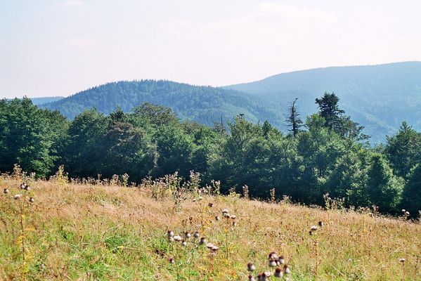 Horní_Lomná-Mionší-9.9.2005
Pohled z Velké polany na Úplaz a Velký Polom.
Klíčová slova: Horní Lomná Mionší Velká polana Úplaz Velký Polom jedle