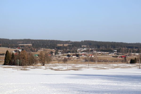 Orlické Záhoří, 25.2.2021
Trčkov - pohled na Trčkovské louky a polskou Lasówku.
Keywords: Orlické Záhoří Trčkov Trčkovské louky Lasówka