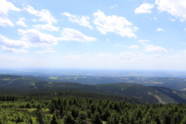 Deštné v Orlických horách, 10.7.2020
Velká Deštná - pohled na jihozápad k Rychnovu nad Kněžnou.
Klíčová slova: Deštné v Orlických horách Orlické hory Velká Deštná