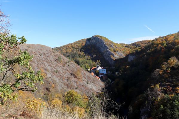 Svatý Jan pod Skalou, 20.10.2021
Svah pod vyhlídkou Na mramoru - pohled na klášter benediktinů.
Mots-clés: Český kras Svatý Jan pod Skalou Na mramoru klášter benediktinů