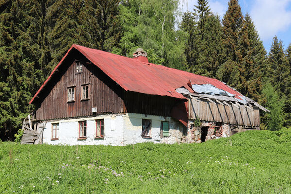 Orlické Záhoří, Trčkov, 1.6.2022
Chátrající dům Josefa Mertlíka.
Klíčová slova: Orlické hory Orlické Záhoří Trčkov