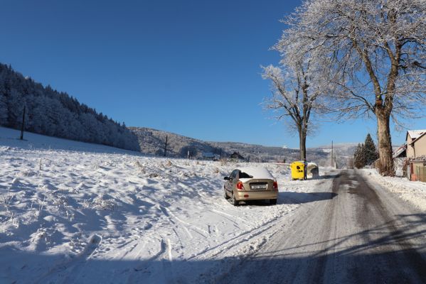 Žacléř, 11.1.2022
Čtvrť Betlém I. - pohled na Boberskou stráň.
Klíčová slova: Krkonoše Rýchory Žacléř Boberská stráň