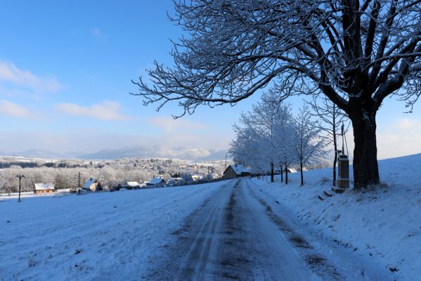 Žacléř, 11.1.2022
Bobr - pohled na Vraní hory.
Klíčová slova: Krkonoše Rýchory Žacléř Bobr Vraní hory