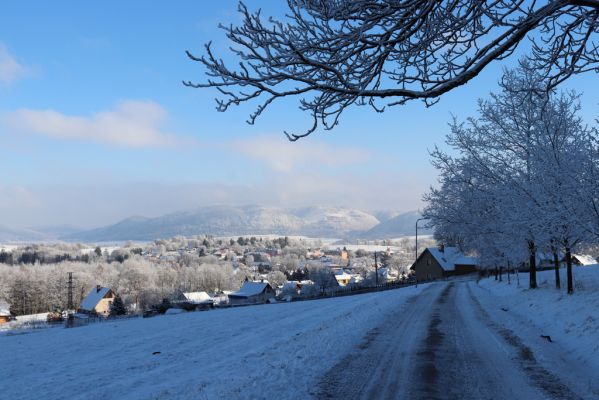 Žacléř, 11.1.2022
Bobr - pohled na Vraní hory.
Schlüsselwörter: Krkonoše Rýchory Žacléř Bobr Vraní hory