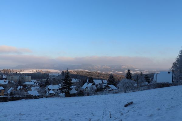 Žacléř, 11.1.2022
Betlém I. - pohled na Žacléř a Vraní hory.
Keywords: Krkonoše Rýchory Žacléř Vraní hory