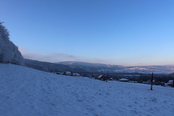 Žacléř, 11.1.2022
Betlém I. - pohled na Bobr a Polsko. 
Klíčová slova: Krkonoše Rýchory Žacléř Bobr