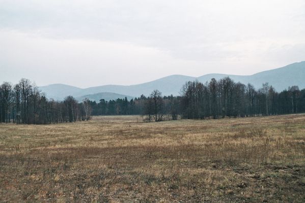 Žulová, 18.11.2006
Pohled od Velkého rybníka na Jeseníky.
Klíčová slova: Žulová Velký rybník