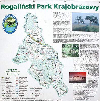 Informační mapka
Informační mapka na parkovišti Rogalinského zámku
